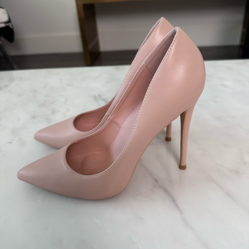 Elegant Nude Beige Stiletto Heels